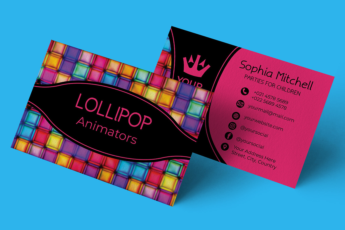 Animators Business Card Design, a Business Card Template by Kseniya-Omega (Photo 1 of 4)