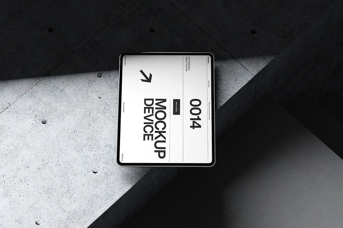 Tablet Display Mockup Kit, an iPad Mockup by kreatifreya (Photo 5 of 6)