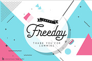 Freeday Script & Sans Font, a Script Font by Aktab Studio (Thumbnail 14 of 15)