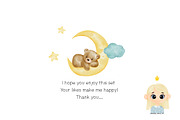 Baby Boy Watercolor clipart, an Animal Illustration by Natalya_Mona_Art (Thumbnail 10 of 10)