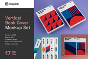 Vertical Book Hardcover Mockup Set, a Print Template by Deeplab (Thumbnail 1 of 20)