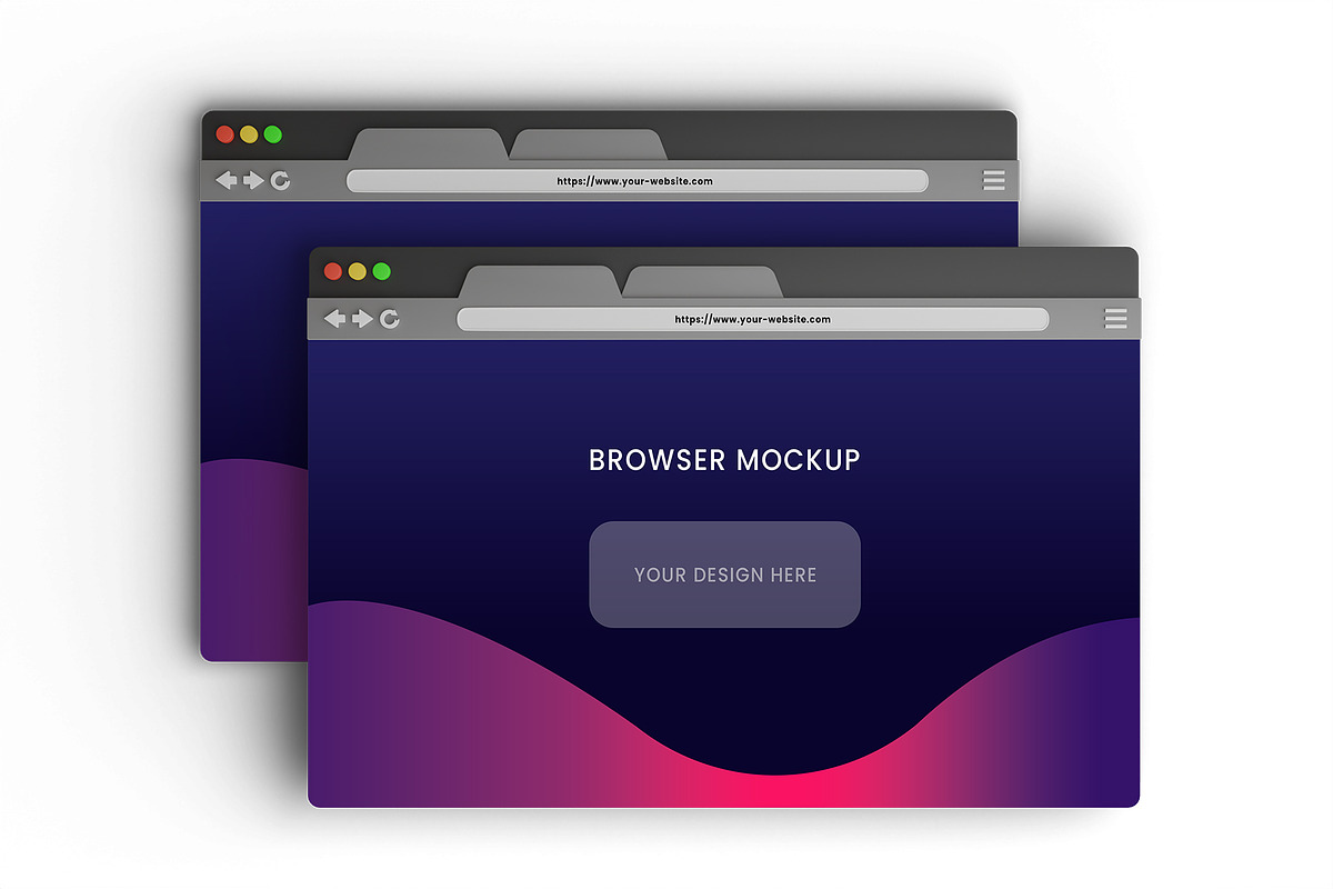 Browser Mockup, an Advertising Mockup by Farabion Studio (Photo 2 of 3)