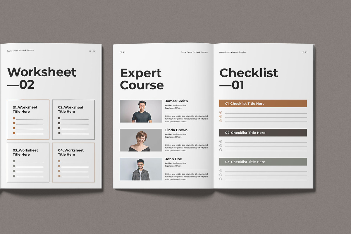 Course Creator Workbook Template, a Magazine Template by Work-Envance (Photo 4 of 12)