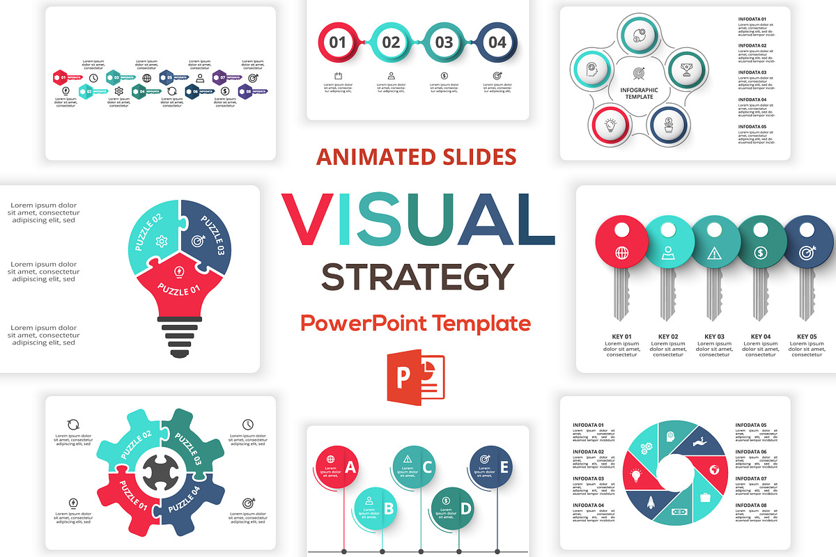 Set Presentation PowerPoint Template, a Presentation Template by Infographics project (Photo 10 of 21)