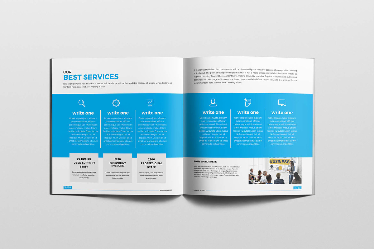Square Annual Report Brochure, a Brochure Template by New Lines (Photo 4 of 10)