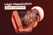 Happy World Chocolate Day, a Food & Drink 3D Model by orenjidesign (Thumbnail 4 of 8)