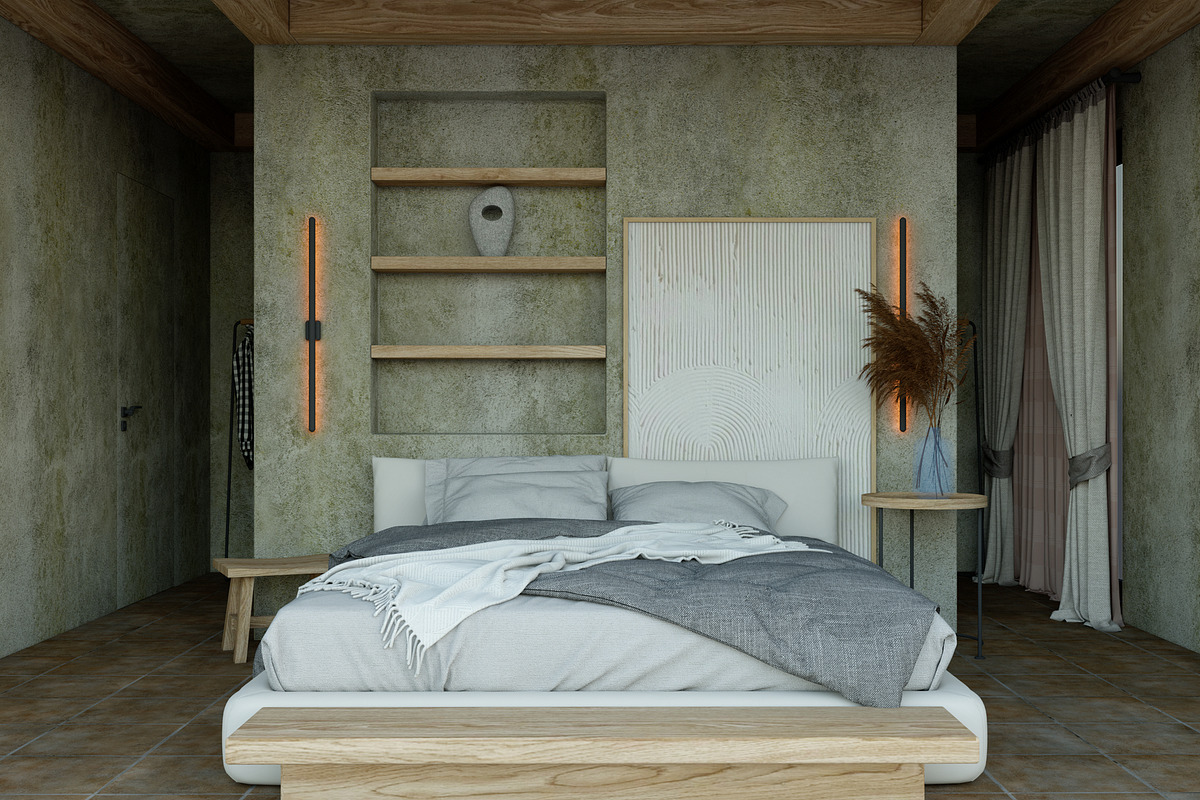 3D Interior Design, Bedroom Mockup, an Architecture 3D Model by Arthitecture Home (Photo 2 of 9)
