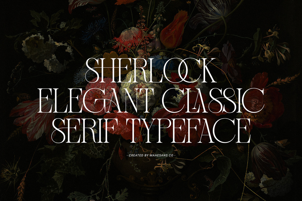 Sherlock – Elegant Classic Serif, a Serif Font by Mahesans Co (Photo 3 of 16)