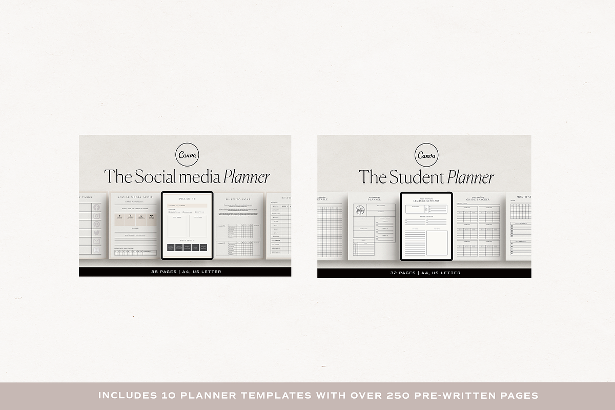 The Planner Bundle Canva Template, a Presentation Template by HelloKarla (Photo 4 of 5)