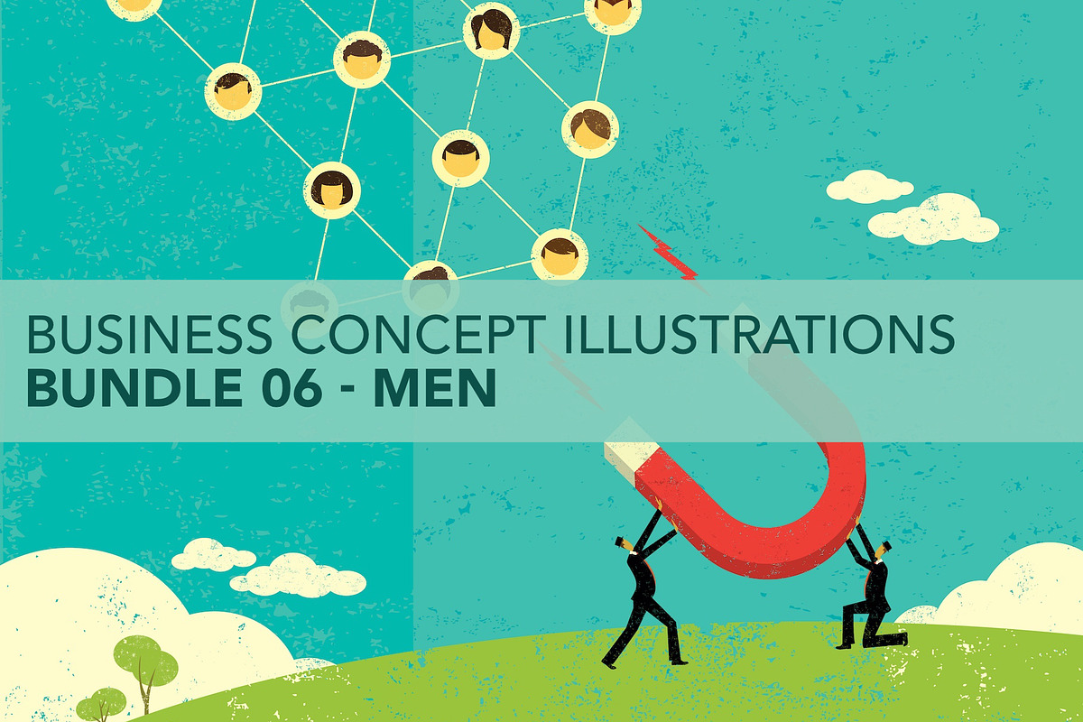 Business Concepts Bundle 06 Men, a Person Illustration by retrorocket (Photo 1 of 16)