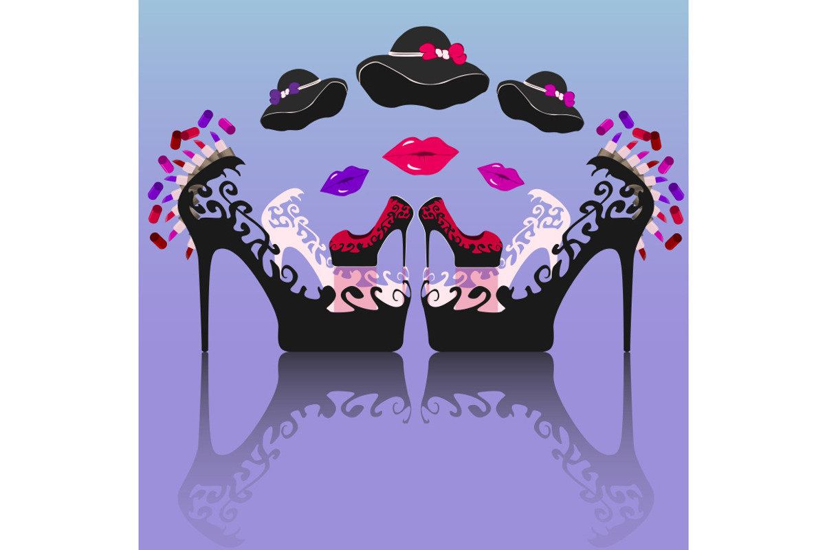 Expanded vector women flat icon set, an Illustration by ARTYuSTUDIO