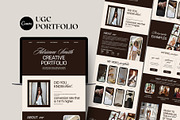 UGC Portfolio Canva Website Template, a Landing Page Template by Business Chic (Thumbnail 1 of 5)