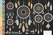 Vintage Dreamcatchers Clipart, an Illustration by Amanda Ilkov (Thumbnail 2 of 4)