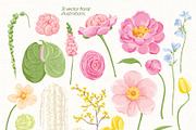 Floral Illustrations & Patterns, a Pattern Graphic by Inna Moreva (Thumbnail 3 of 8)