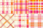 Pink and Orange Plaids, a Texture Illustration by DreamPrint404 (Thumbnail 3 of 3)