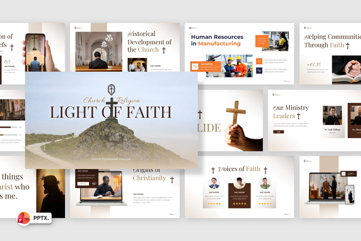 Church and Religion PowerPoint, a Presentation Template by Loin Studio (Photo 1 of 4)