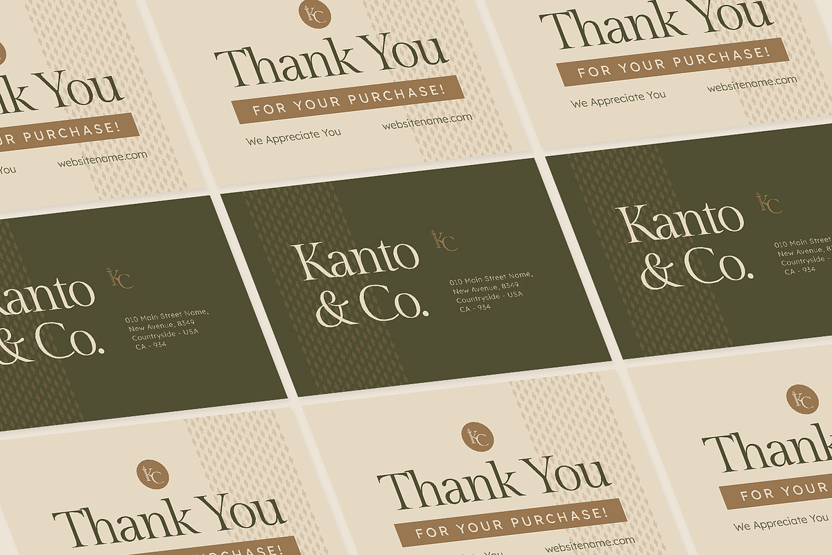 Kantonio - Thank You Card, a Print Template by Fannan Studio (Photo 3 of 3)