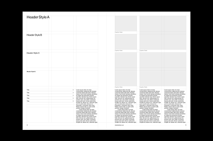 A4 Brochure Grid System for InDesign