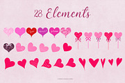 All Hearts Clipart Set, an Illustration by Maggie Stilwell Design (Thumbnail 6 of 7)