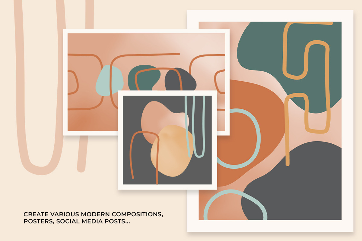 Ethereal - Organic Abstract Shapes, an Illustration by Eesome Design Studio (Photo 2 of 7)