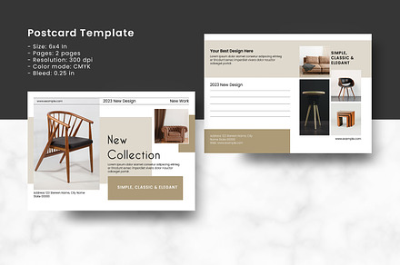 Multipurpose Postcard, a Card Template by Template Shop