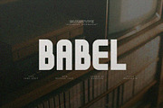 BABEL FONT - DISPLAY SAN SERIF, a Sans Serif Font by BURSTYPE (Thumbnail 1 of 9)