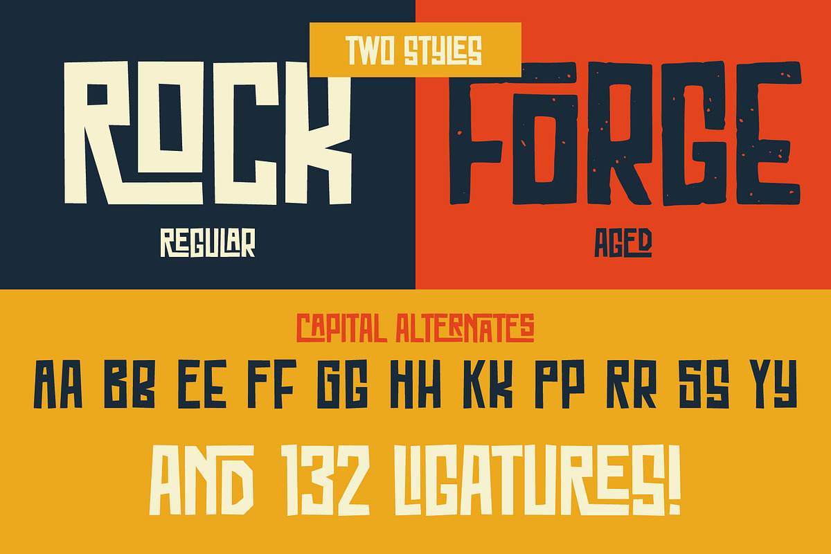 Rockforge Label Font, a Font by Vozzy Vintage Fonts (Photo 4 of 8)