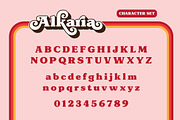 Alkaria - Vintage Retro Decorative, a Handwritten Font by Konstantine Studio (Thumbnail 4 of 13)