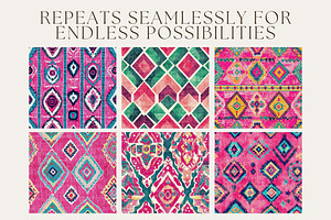 12 Pink Turkish Fabric Patterns