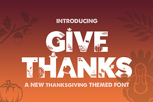 Give Thanks Silhouette Font, a Font by Salt & Pepper Designs