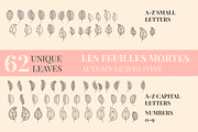 Autumn Leaves Dingbats Font, a Symbol Font by Minimalartstudio (Thumbnail 2 of 3)