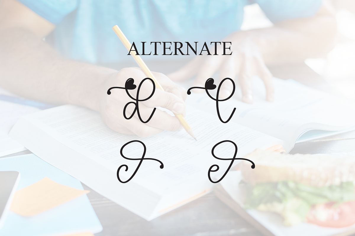 Underline | Script Font, a Handwritten Font by Scratchones (Photo 8 of 9)