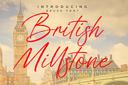 British Millstone Brush Font, a Handwritten Font by Basnistudio (Thumbnail 1 of 10)