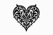 Floral Heart Silhouette Set, an Illustration by Gfx_Store (Thumbnail 13 of 21)