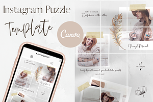 Instagram Puzzle Template - CANVA