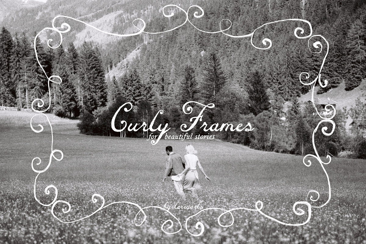 Curly Frames: Whimsical Borders, an Object Graphic by lerinartstudio (Photo 12 of 12)