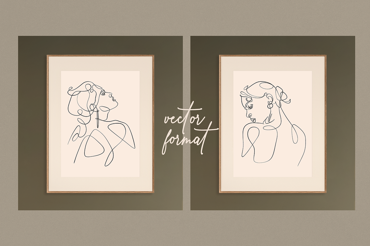 SHE - One line art women set, a Person Illustration by Anna.Klets (Photo 6 of 10)