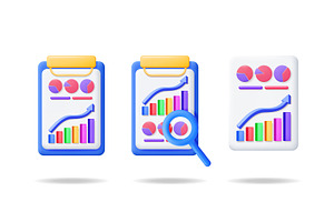 3d vector illustration set of, a Finance Illustration by Abscent