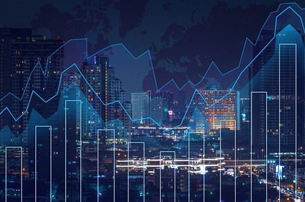 Business financial concept stock photo containing forex and city, a Business Photo by Tzido Gallery