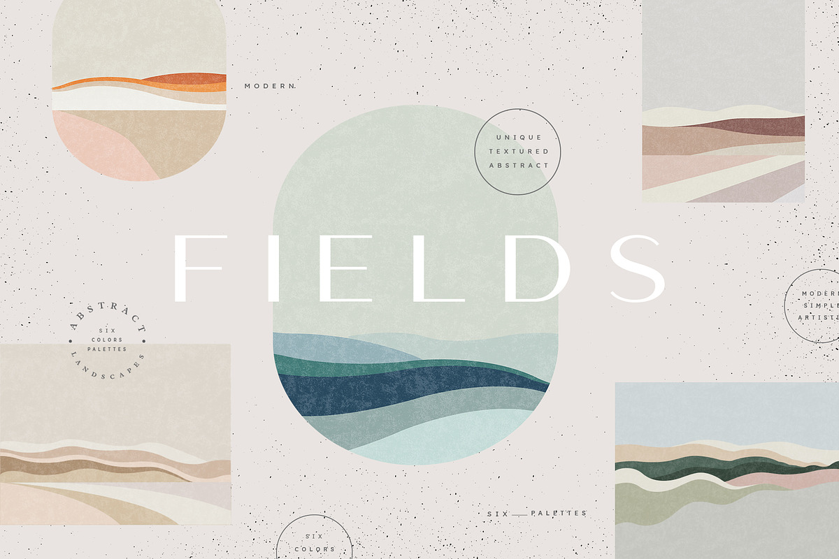 Modern Abstract Landscapes, a Texture Illustration by Basia Stryjecka (Photo 19 of 22)