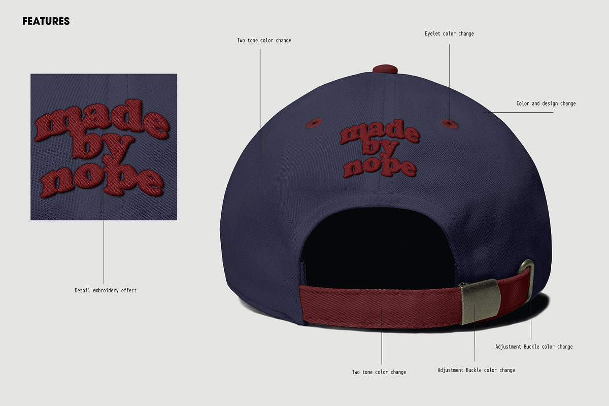 Baseball Caps Hat Mockup Vol 1, a Hat Mockup by made_by_nope (Photo 16 of 29)