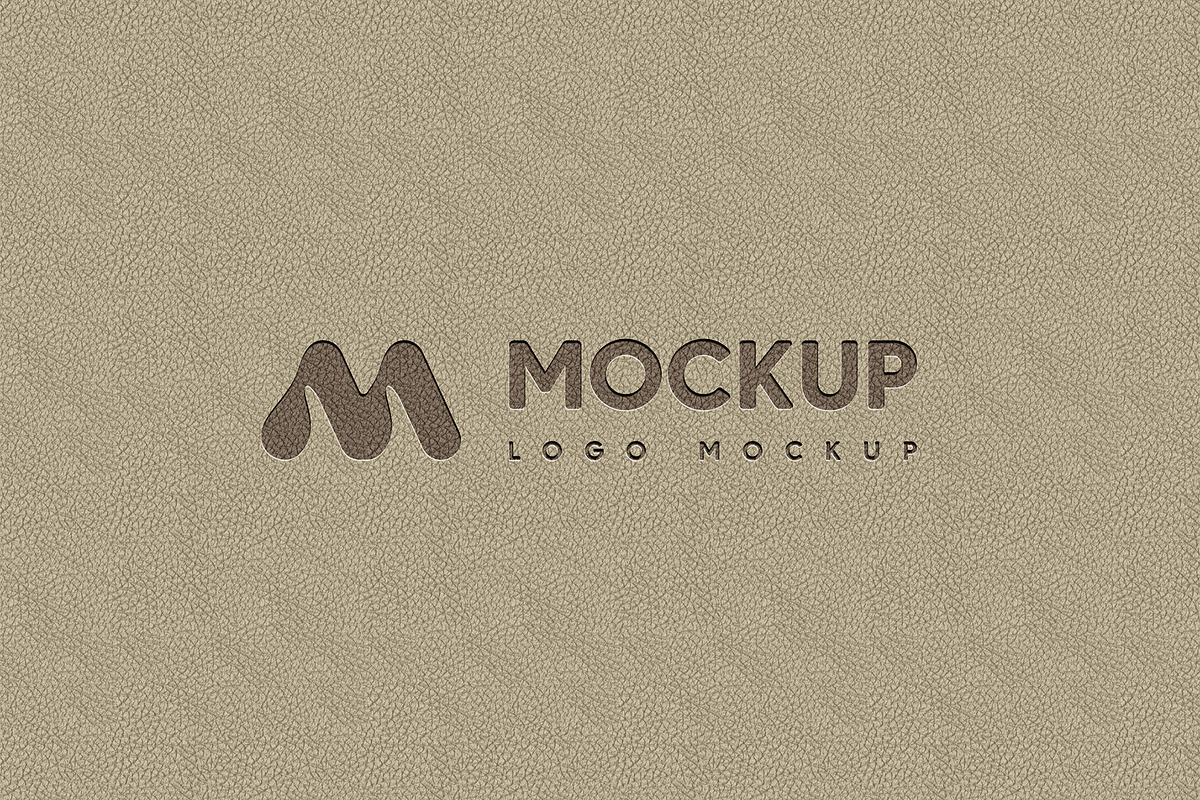 Embossed Leather Logo Mockup, a Product Mockup by graphypix (Photo 1 of 4)