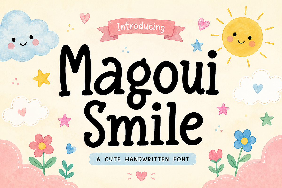 Magoui Smile, a Handwritten Font by Wow Magic (Photo 3 of 5)