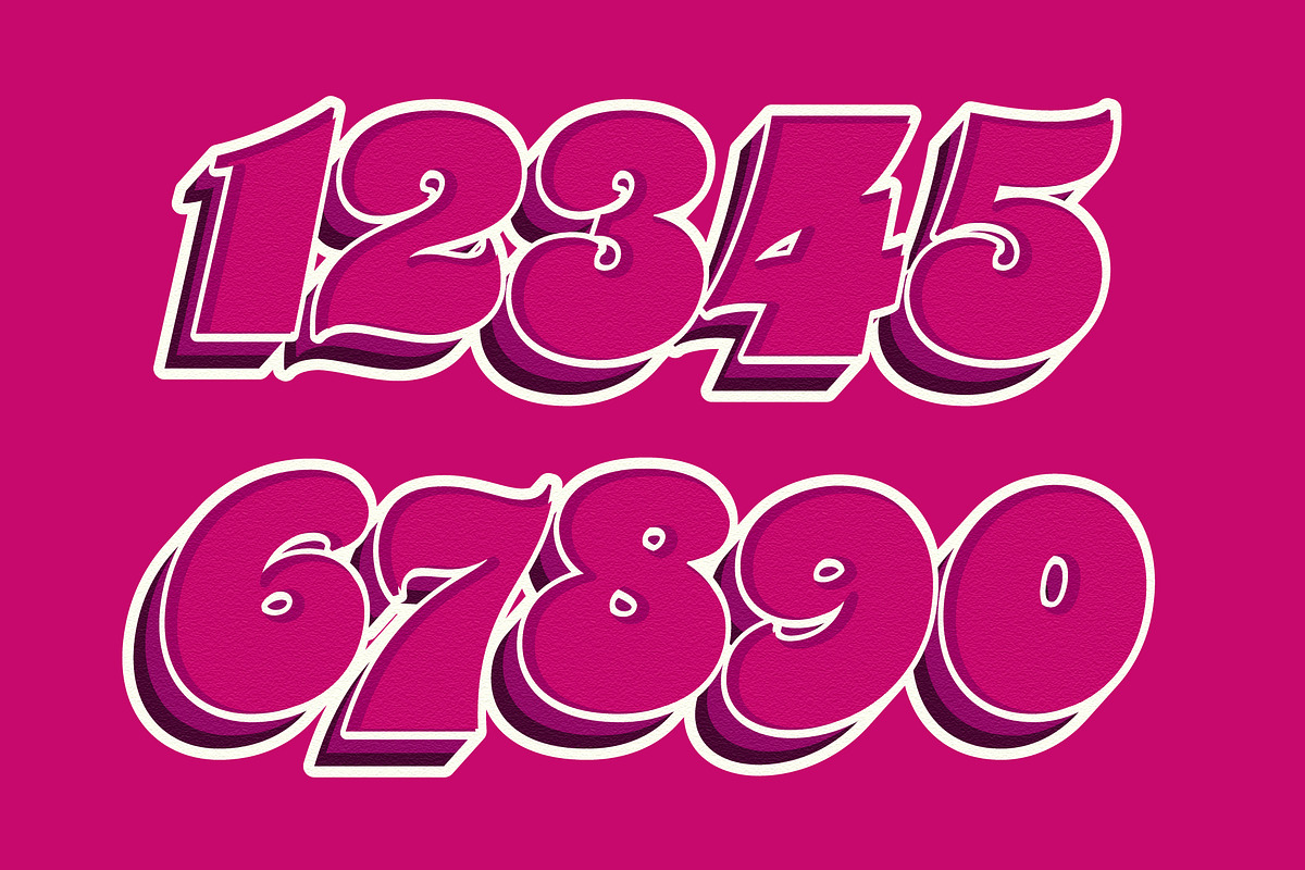 Retro Vintage Layered Text Effect preview 2