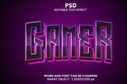 Gamer 3d Editable Psd Text Effect, a Brushes & More by bdrobin (Thumbnail 2 of 2)