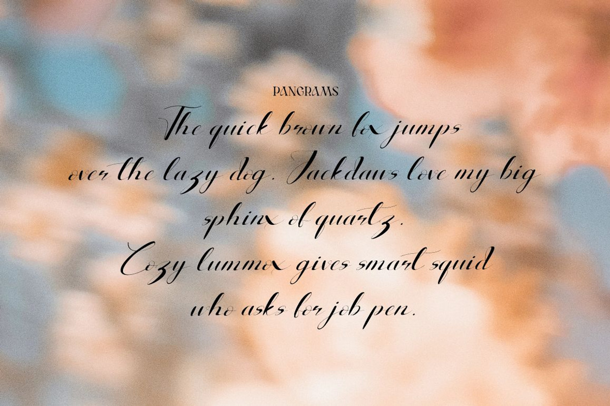 Rathalina Queen Modern Script, a Script Font by JNJ Studio (Photo 8 of 12)