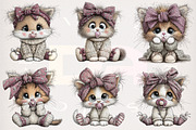 Whimsical Baby Kitten Clipart Bundle, a Transportation Illustration by Digital Artistic99 (Thumbnail 3 of 7)