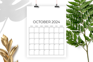 2024 Vertical 8.5 X 11 Inch Calendar