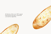 Toasts Set. Watercolor Food, a Food Illustration by NiKO (Thumbnail 7 of 8)