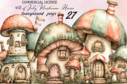 4th of July Mushroom House Bundle., a Finance Illustration by SVGArt (Thumbnail 1 of 9)